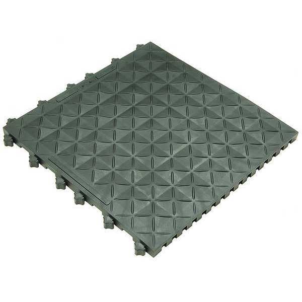 Interlocking Antifatigue Mat Vinyl 18 in 18 in 1 in