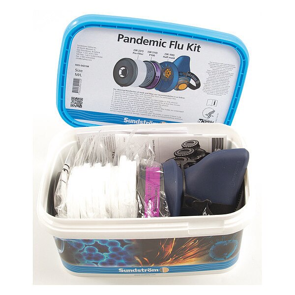 Flu Respirator Kit, M/L