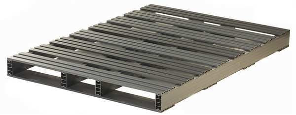 Recycled Rigid PVC Pallet, 60 in L, 42 in W, 4 1/2 in H