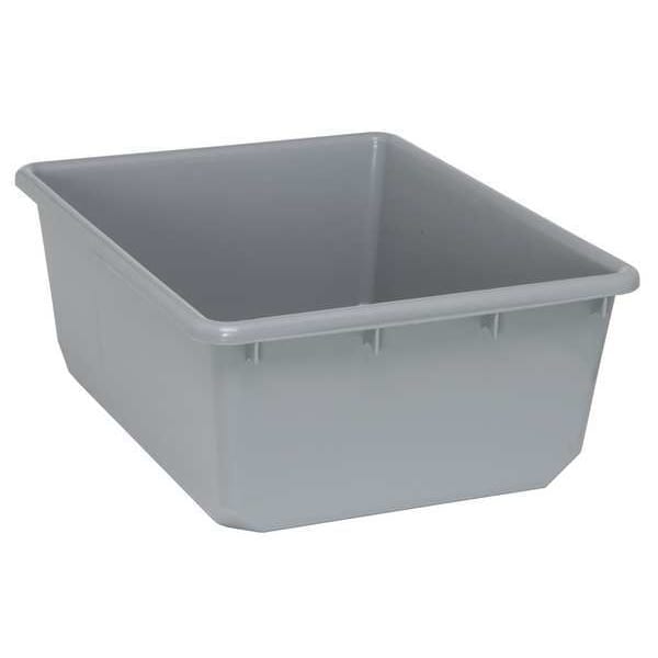 Nesting Container, Gray, Polypropylene, 24 1/2 in L, 19 in W, 9 1/2 in H