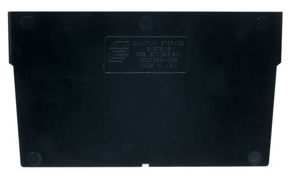 Plastic Divider, Black, 7 1/4 in L, 1/2 in W, 7 1/2 in H