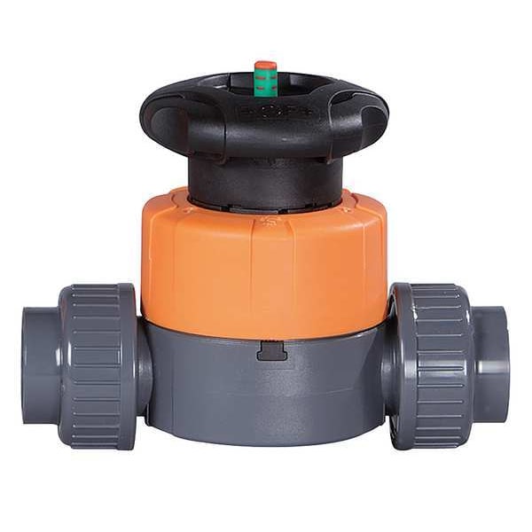 Diaphragm Valve, 2-Way, 1 In., Socket/Thrd