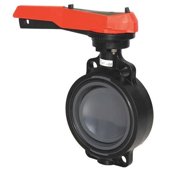 Butterfly Valve, PVC, 3 In