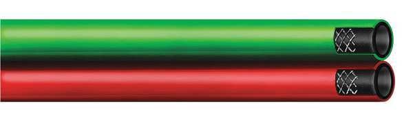 Twin Welding Hose, 3/8 dia, 750 ft, Grd T