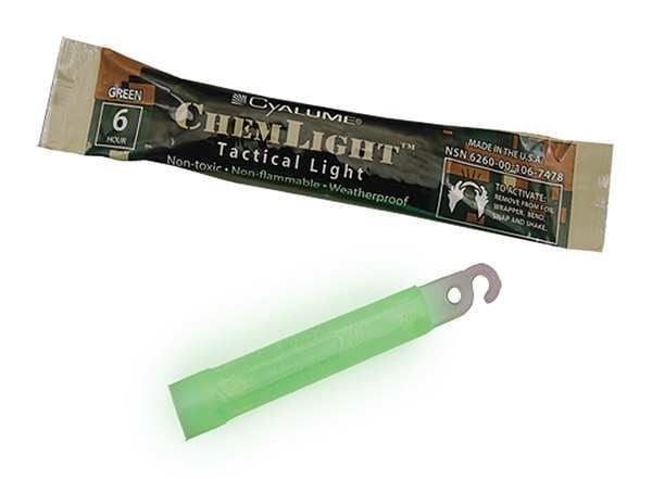 Lightstick, Green, 6 hr., 4 in. L, PK100