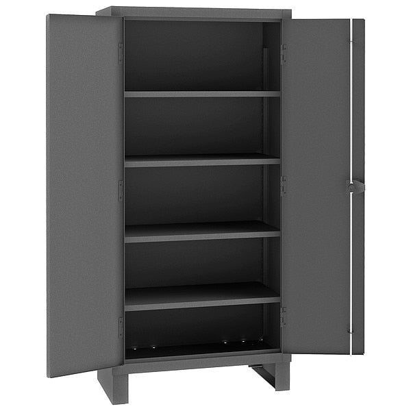 14 ga. ga. Steel Storage Cabinet, 48 in W, 78 in H, Stationary