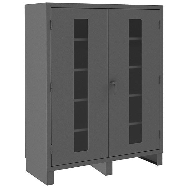12 ga. ga. Steel Storage Cabinet, 60 in W, 78 in H, Stationary