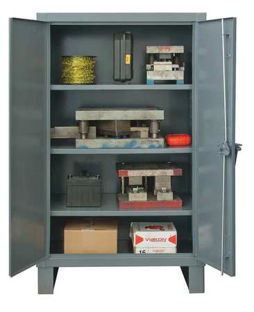 12 ga. ga. Steel Storage Cabinet, 72 in W, 66 in H, Stationary