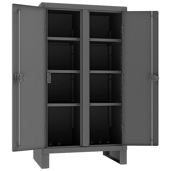 12 ga. ga. Steel Storage Cabinet, 36 in W, 66 in H, Stationary
