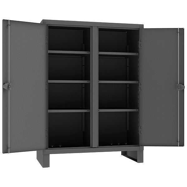 12 ga. ga. Steel Storage Cabinet, 48 in W, 66 in H, Stationary