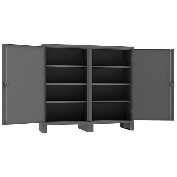12 ga. ga. Steel Storage Cabinet, 72 in W, 66 in H, Stationary