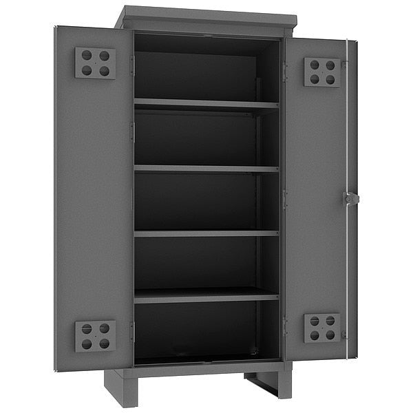 12 ga. ga. Steel Storage Cabinet, 36 in W, 78 in H, Stationary