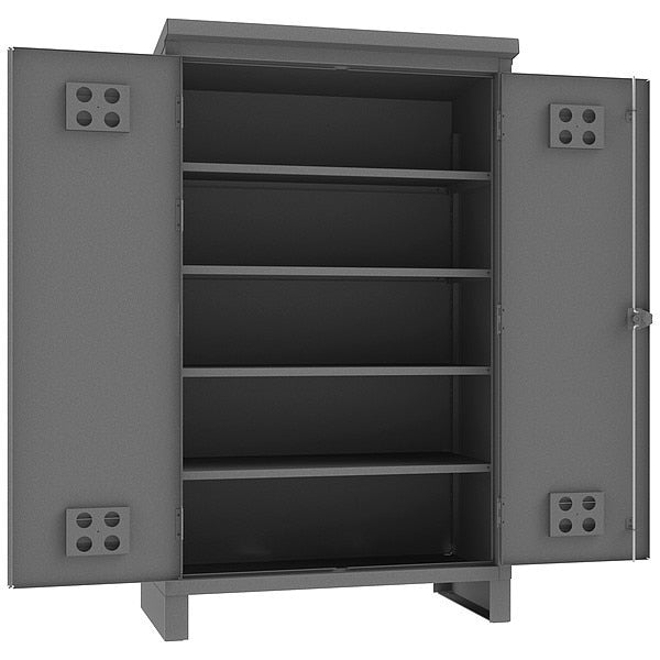12 ga. ga. Steel Storage Cabinet, 48 in W, 78 in H, Stationary