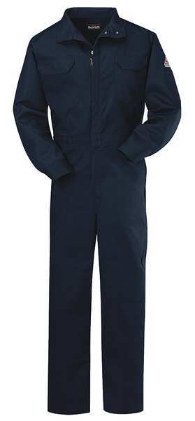 Flame-Resistant Coverall, Navy, 46 In