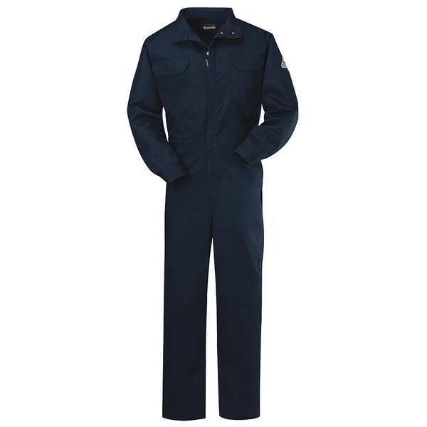 Flame Resistant Coverall, Navy Blue, L