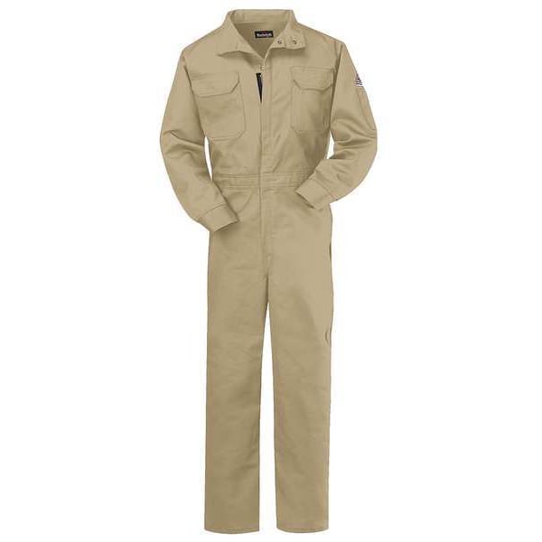 Flame Resistant Coverall, Khaki, 2XL