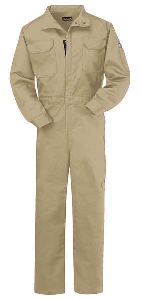 Flame Resistant Coverall, Khaki, 2XL
