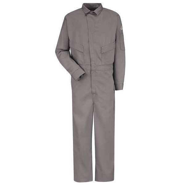 Flame-Resistant Coverall, Gray, 50 In