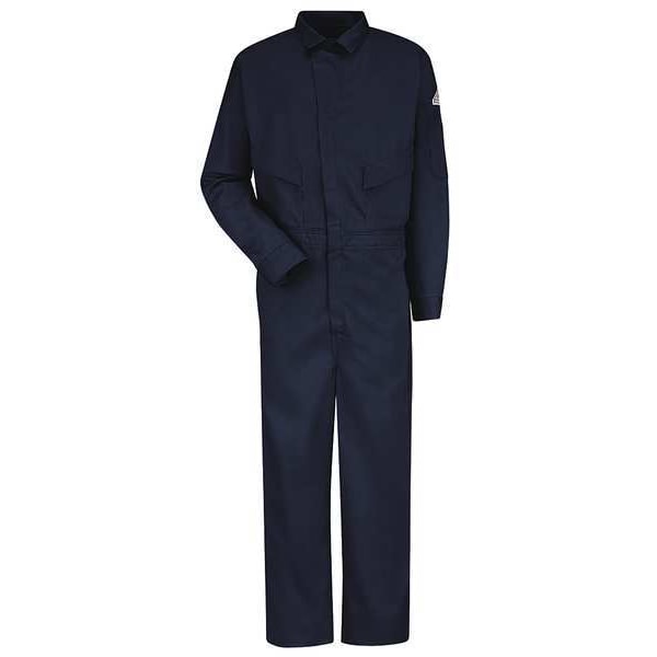 Flame-Resistant Coverall, Navy, 42 In Tall