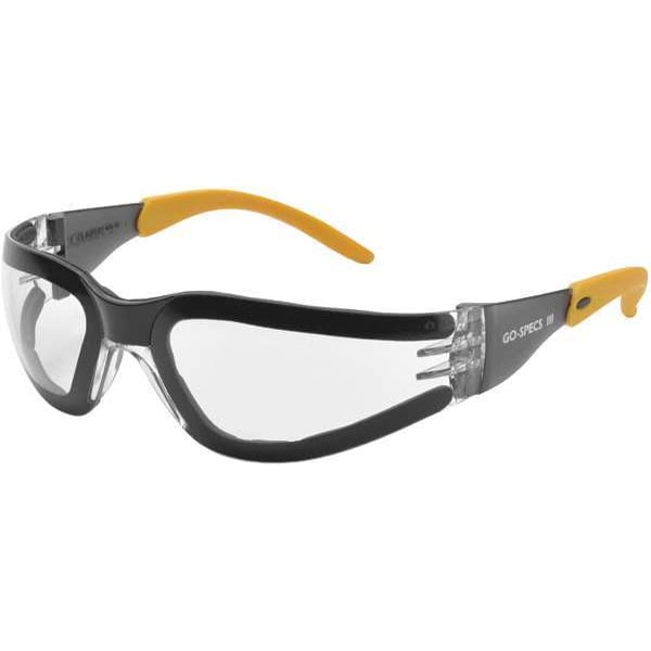 Safety Glasses, Wraparound Clear Polycarbonate Lens, Anti-Fog