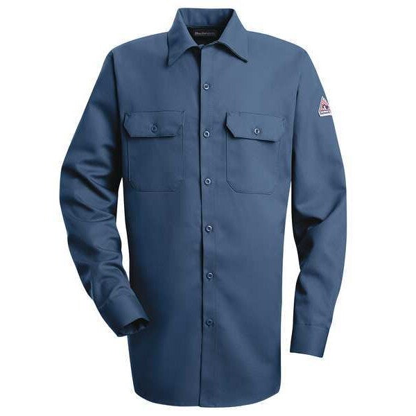 Flame Resistant Collared Shirt, Navy, ExcelFR(R), 88%, XL