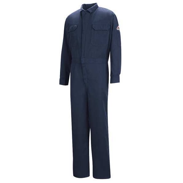 Flame-Resistant Coverall, Navy, 48 In Tall