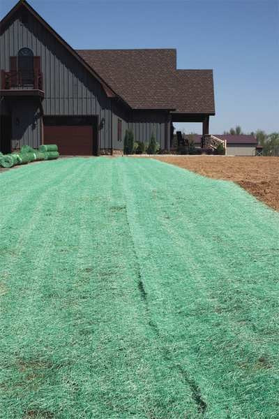 Erosion Control Blanket, 4 ft x 112.5 ft Roll Size, 34 lb Fabric Wt, Excelsior