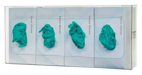 Glove Box Dispenser, PETG, 22-29/64 in. W