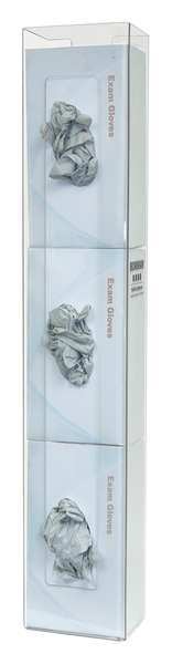 Glove Box Dispenser, PETG, 5-1/2 in. W