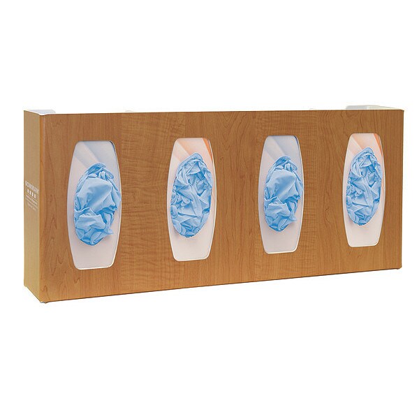 Glove Box Dispenser, (4) Boxes, Maple