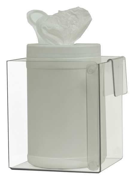 Caddy, Clear, 7-11/32 in. H