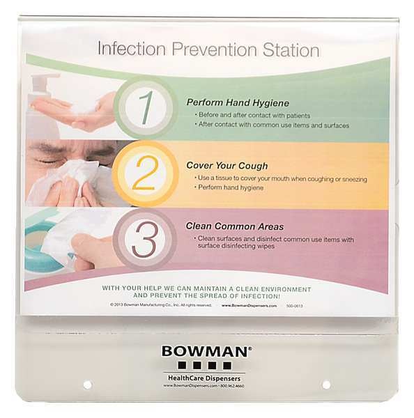 Sign Holder, Screws, 11-19/64 in. H