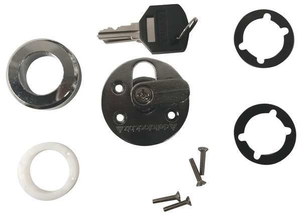 Disc Tumbler Sliding Door Lock, L Shaped
