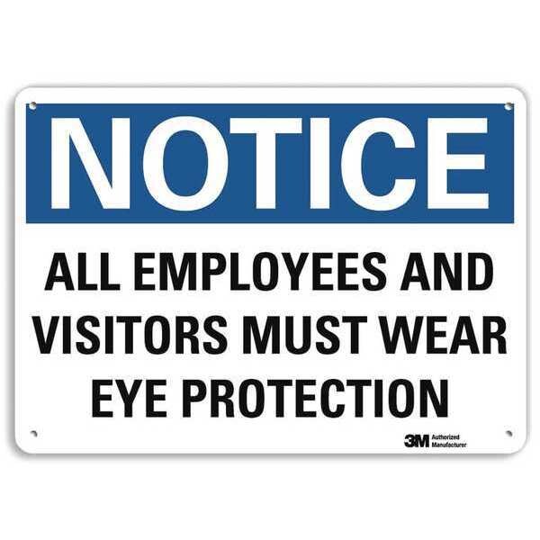 Plastic Notice Sign, 4 Holes, 14