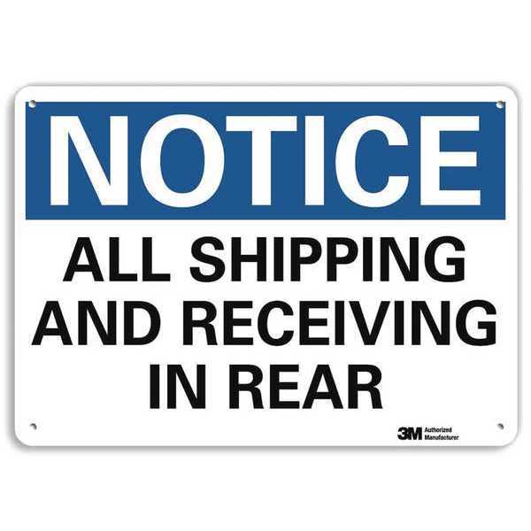 Plastic Notice Sign, 4 Holes, 14