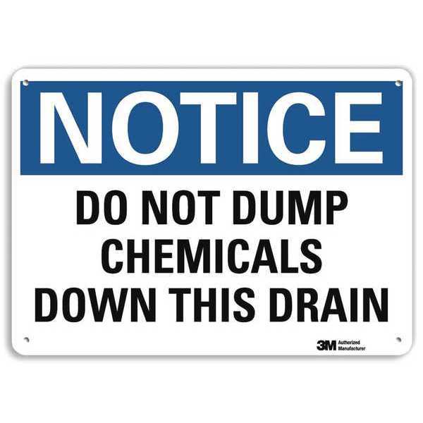 Notice Sign, 10 in H, 14 in W, Horizontal Rectangle, English, U5-1129-NA_14x10
