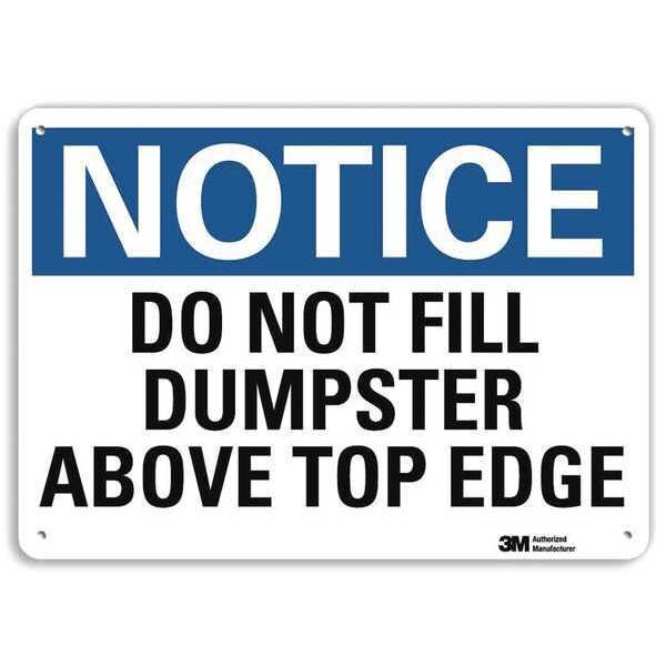 Plastic Notice Sign, 4 Holes, 14