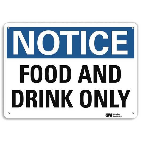 NoticeSign, RecycldReflecAlum, 14inWx10inH, U5-1229-RA_14X10