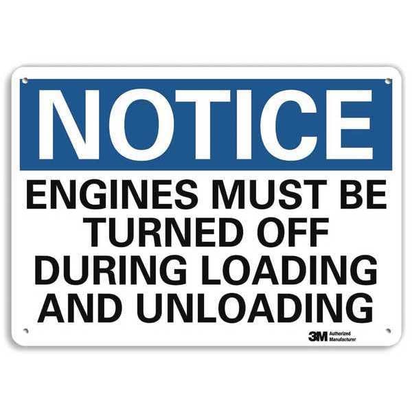 NoticeSign, RecycldReflecAlum, 14inWx10inH, U5-1198-RA_14X10