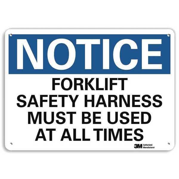Plastic Notice Sign, 4 Holes, 14