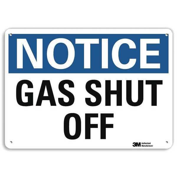 Notice Sign, 10 in H, 14 in W, Horizontal Rectangle, English, U5-1240-NA_14x10
