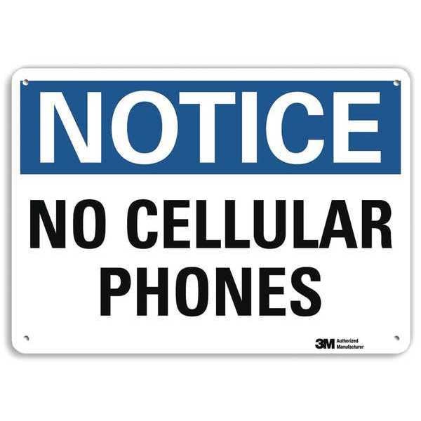 Notice Sign, 10 in H, 14 in W, Plastic, Horizontal Rectangle, English, U5-1355-NP_14X10
