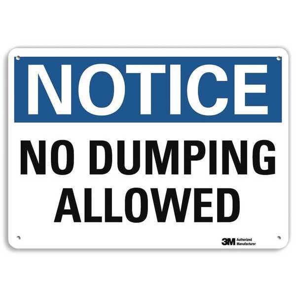 Plastic Notice Sign, 4 Holes, 10