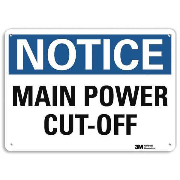 NoticeSign, RecycldReflecAlum, 14inWx10inH, U5-1317-RA_14X10