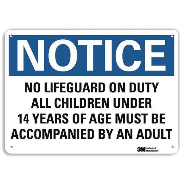 NoticeSign, RecycldReflecAlum, 14inWx10inH, U5-1383-RA_14X10