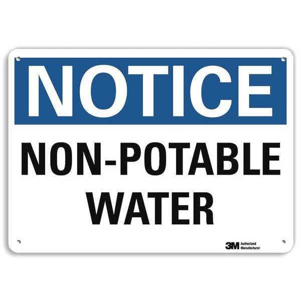 NoticeSign, RecycldReflecAlum, 14inWx10inH, U5-1425-RA_14X10