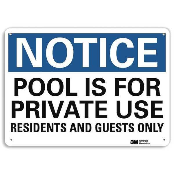 Plastic Notice Sign, 4 Holes, 10