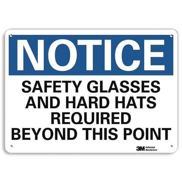 NoticeSign, RecycldReflecAlum, 14inWx10inH, U5-1493-RA_14X10