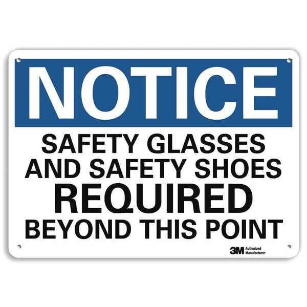 NoticeSign, RecycldReflecAlum, 14inWx10inH, U5-1494-RA_14X10