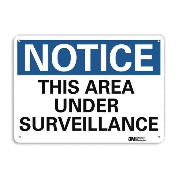 Notice Sign, 10 in H, 14 in W, Aluminum, Horizontal Rectangle, English, U5-1547-NA_14x10